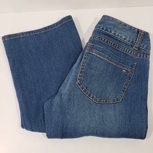 Tommy Hilfiger OS Boot Cut Jeans Size 9/10 Medium Wash 5 Pocket Design